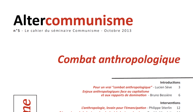 Combat anthropologique